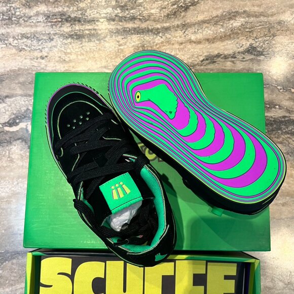 NIB MSCHF's Gobstomper Sour Edition 009-SE Black Lime Green Size W6.5/M5 - Picture 6 of 10